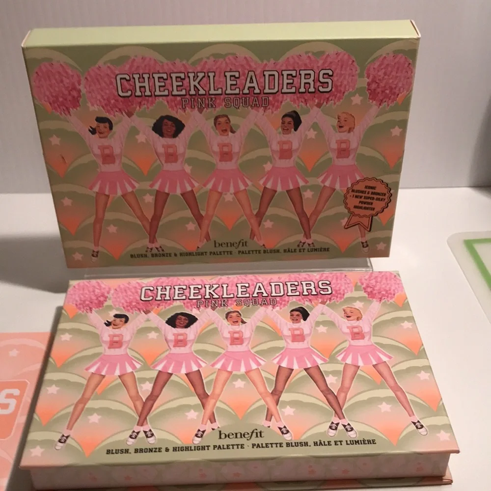 Benefit- Cheekleaders pink squad blush,bronze and highlight palette NEW - Picture 9 of 12